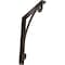 Ekena Millwork Legacy Wrought Iron Bracket, (Single center brace), Antiqued Bronze 1 1/2"W x 10"D x 12"H BKTM01X10X12SLEABZ - alternate 1